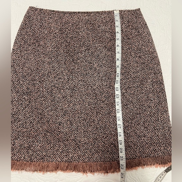 Boucle Skirt with Fringe Hem by Emma James Sz 14P NWT - Picture 9 of 9